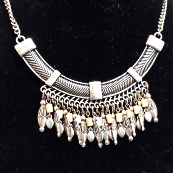 American Eagle Choaker Tribal Chandelier Style Neckless - Picture 2 of 9